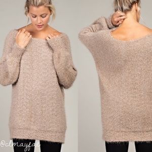 Popcorn/Fuzzy Ultra Soft Sweater